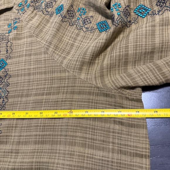 J Jill Pure Jill Plus Embroidered V- Neck Top Size 3X - Picture 5 of 8